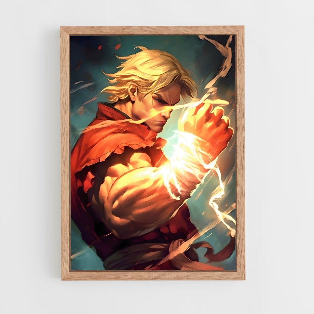ap-ken street fighter-3 cadre Bois clair