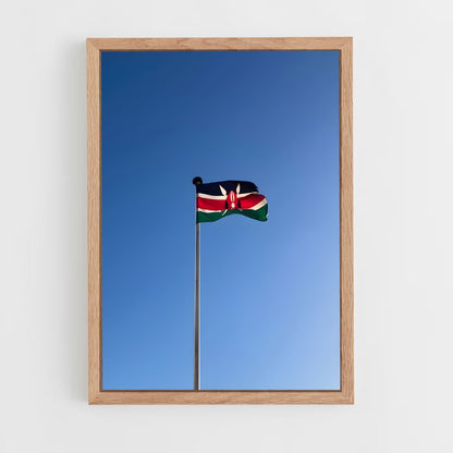 ap-kenya flag-2 cadre Bois clair