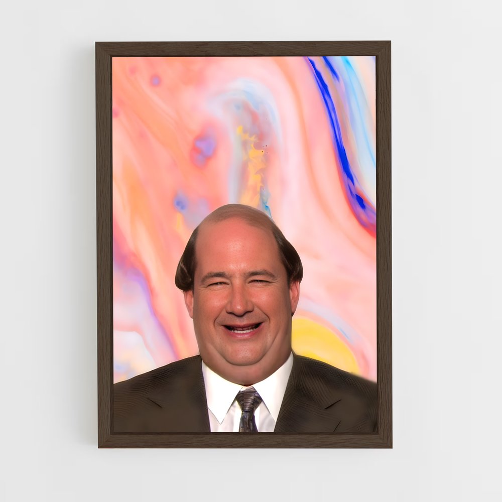 ap-kevin malone-3 cadre Bois foncé