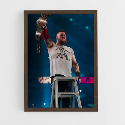 ap-kevin owens-1 cadre Bois foncé