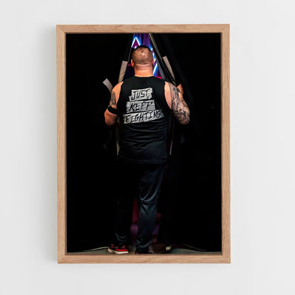 ap-kevin owens-4 cadre Bois clair