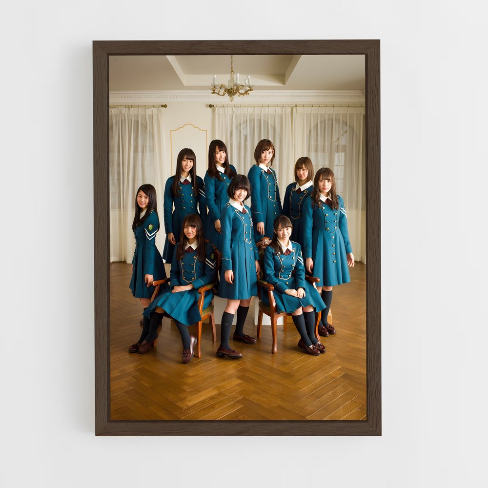 ap-keyakizaka46-1 cadre Bois foncé