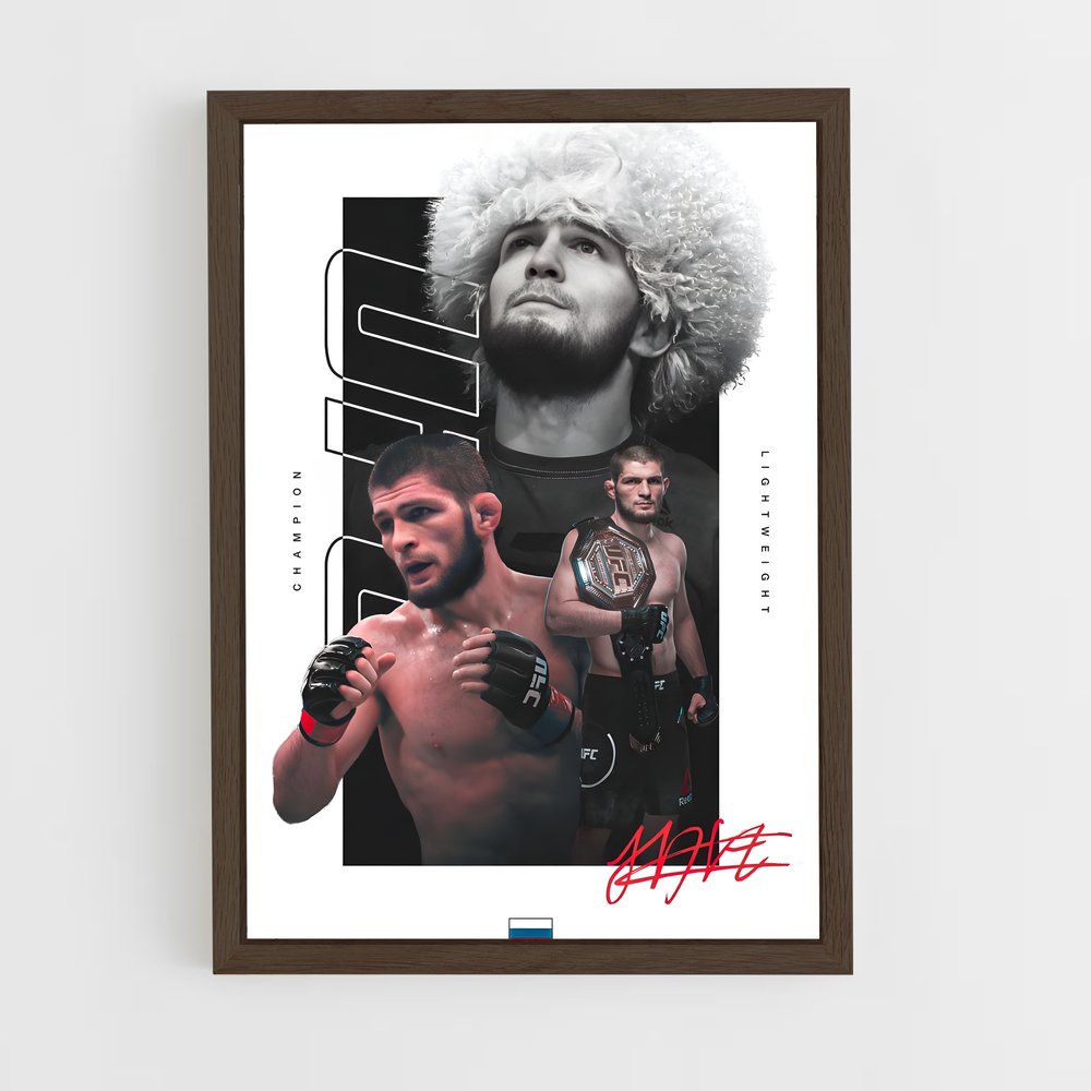 ap-khabib nurmagomedov-3 cadre Bois foncé