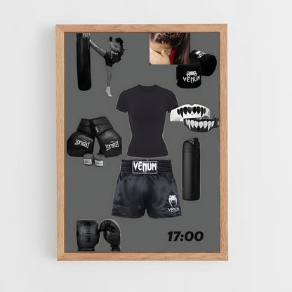 ap-kickboxing-4 cadre Bois clair