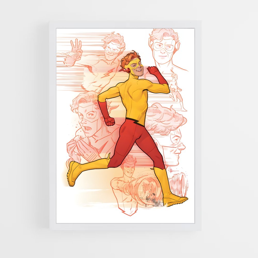 ap-kid flash-1 cadre Blanc