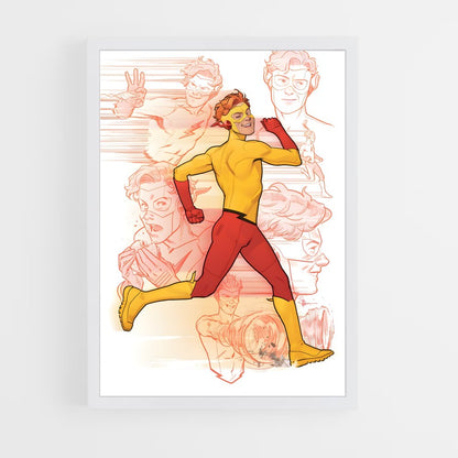 ap-kid flash-1 cadre Blanc