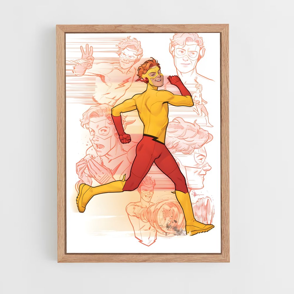 ap-kid flash-1 cadre Bois clair