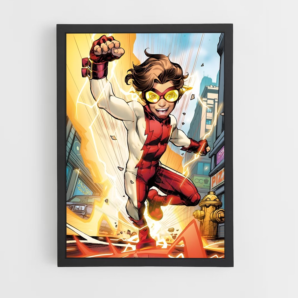 ap-kid flash-2 cadre Noir