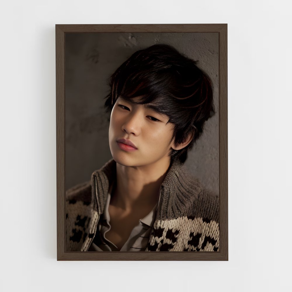 ap-kim soo-hyun-12 cadre Bois foncé