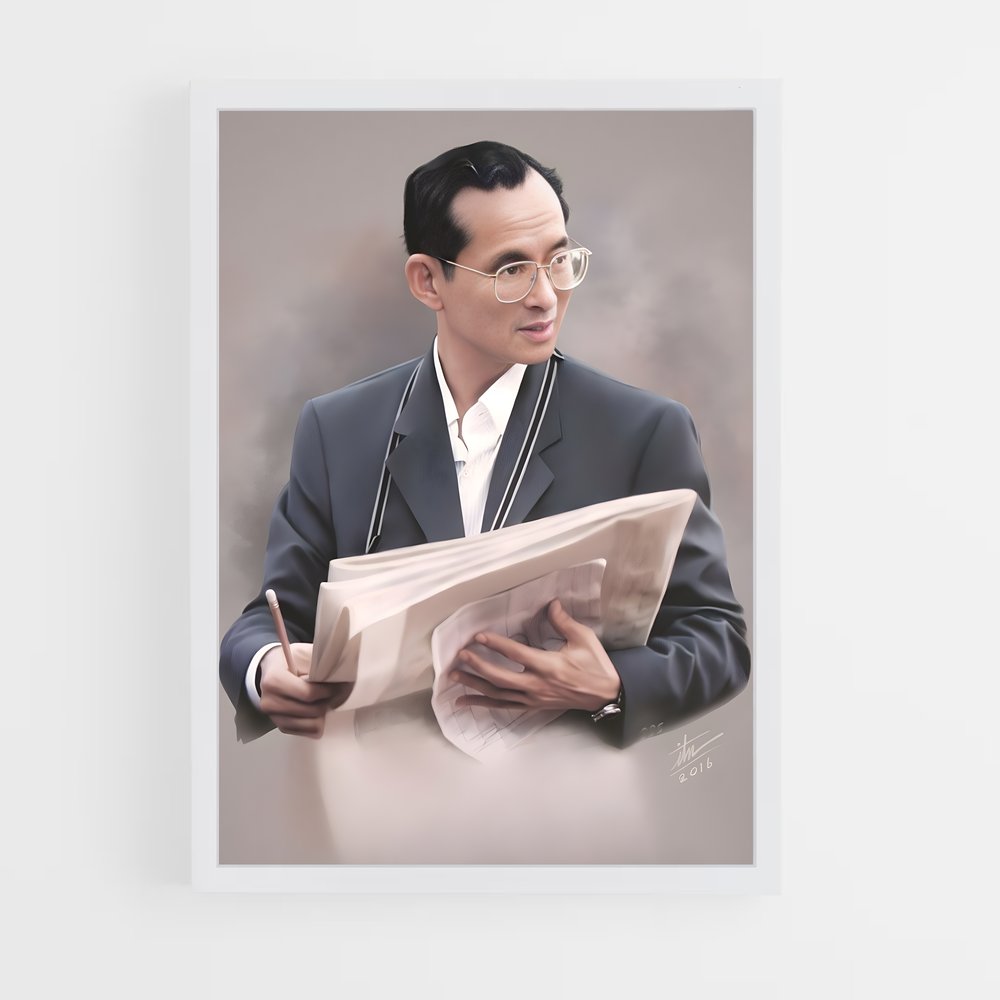 ap-king bhumibol adulyadej-1 cadre Blanc