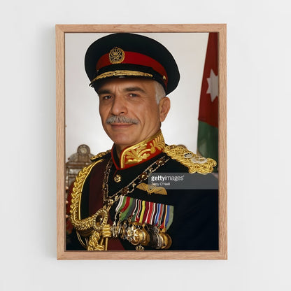 ap-king hussein-1 cadre Bois clair