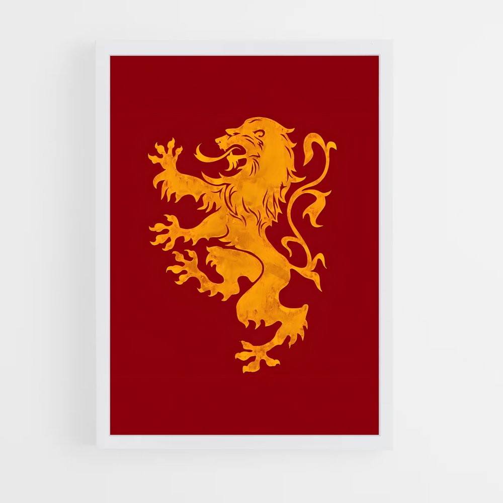 ap-kingdom of leon flag-1 cadre Blanc