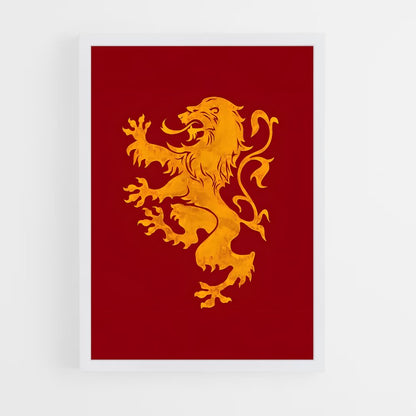 ap-kingdom of leon flag-1 cadre Blanc