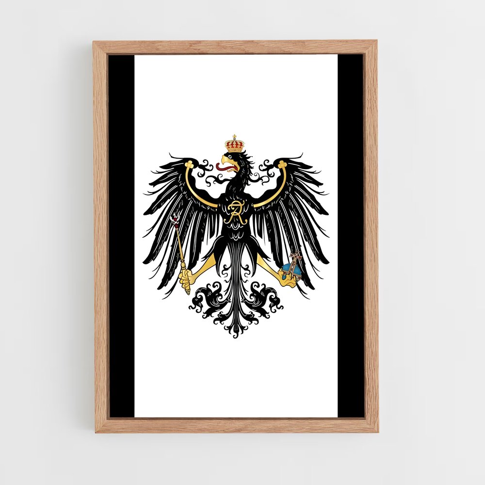 ap-kingdom of prussia flag-1 cadre Bois clair
