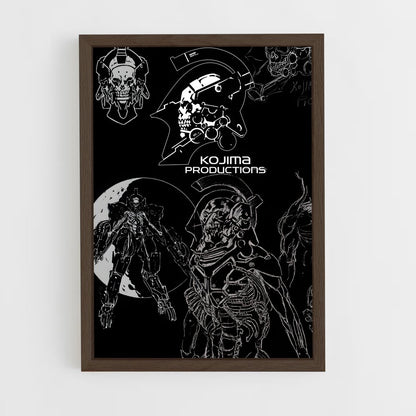 ap-kojima productions-2 cadre Bois foncé
