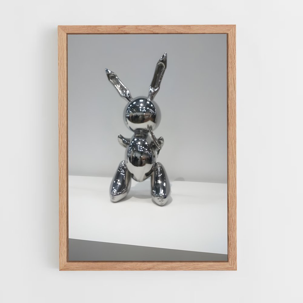 ap-koons rabbit-2 cadre Bois clair