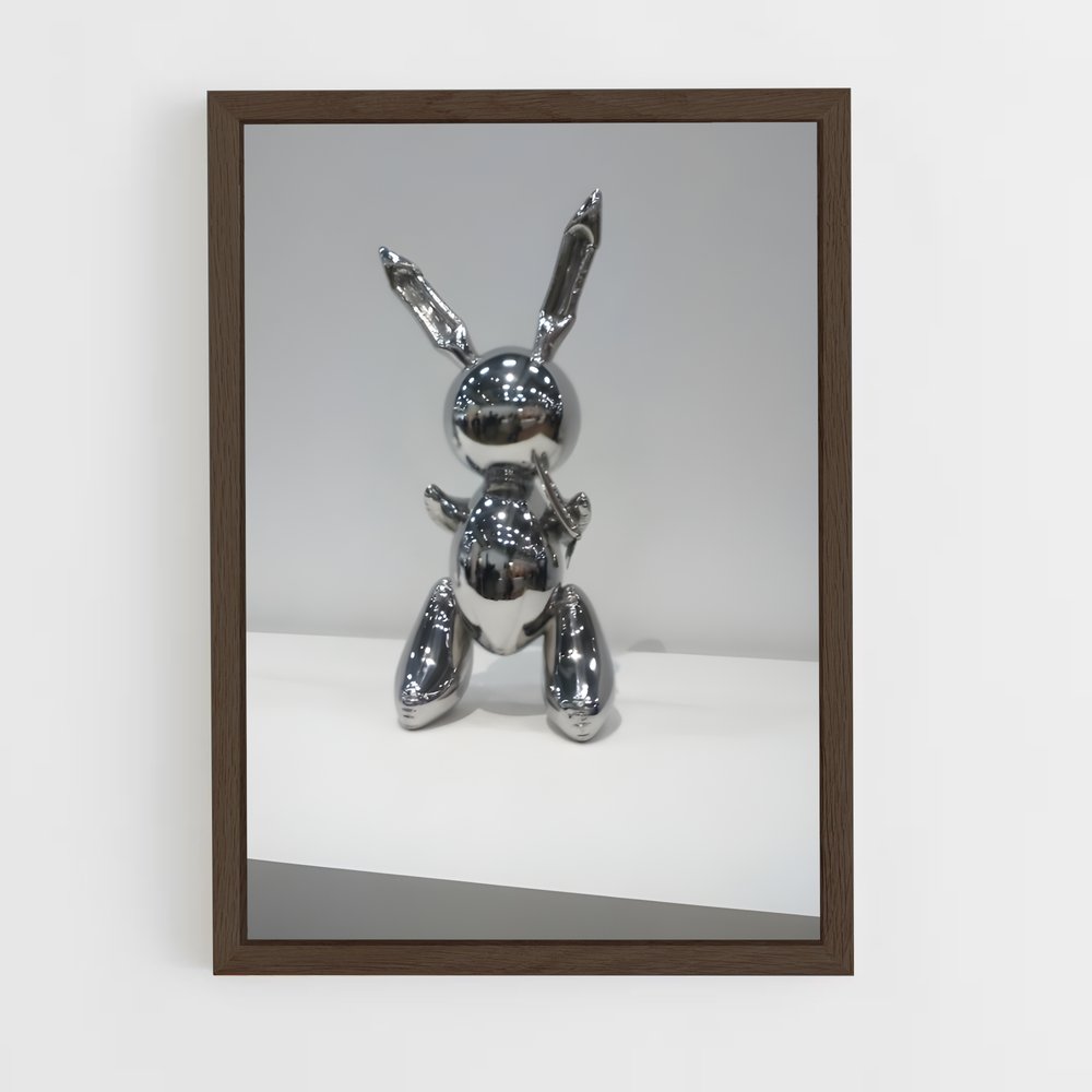 ap-koons rabbit-2 cadre Bois foncé