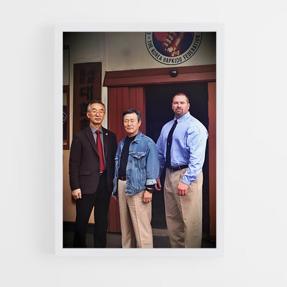 ap-korea hapkido federation-2 cadre Blanc