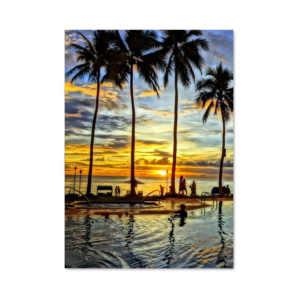Poster Coucher de Soleil à Koror
