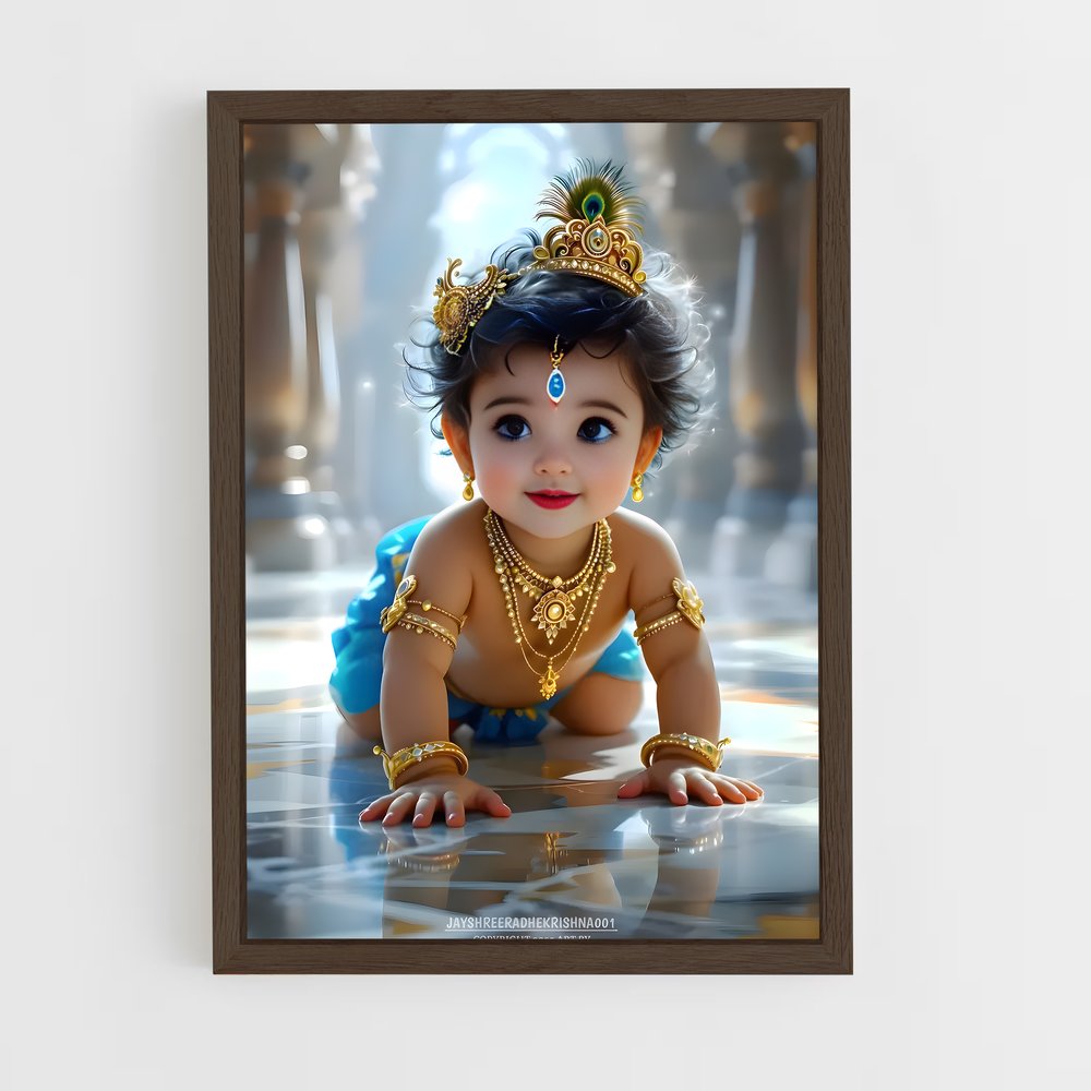 ap-krishna-13 cadre Bois foncé