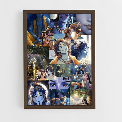 ap-krishna-6 cadre Bois foncé
