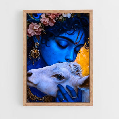 ap-krishna-8 cadre Bois clair