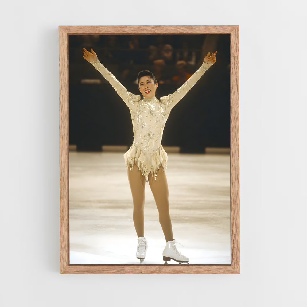 ap-kristi yamaguchi-8 cadre Bois clair