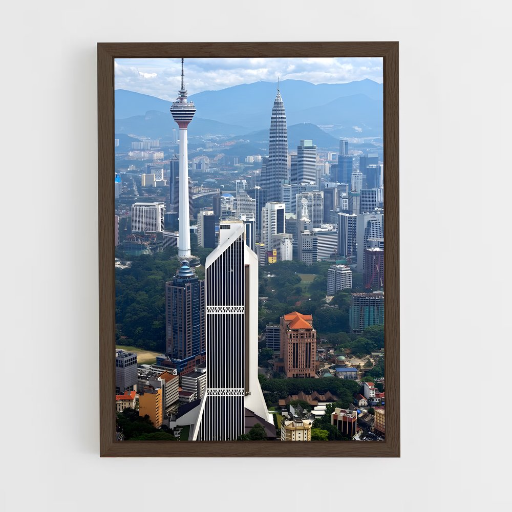 ap-kuala lumpur-3 cadre Bois foncé
