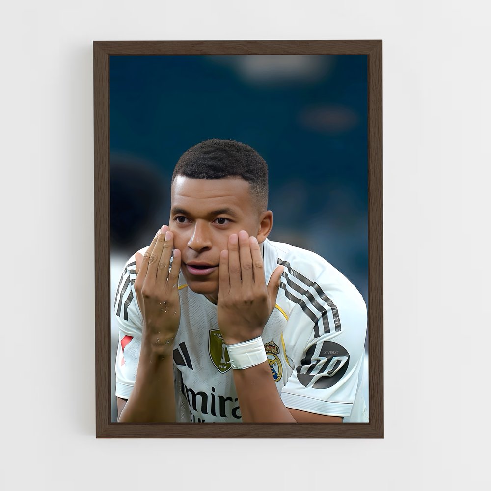 ap-kylian mbappe-2 cadre Bois foncé