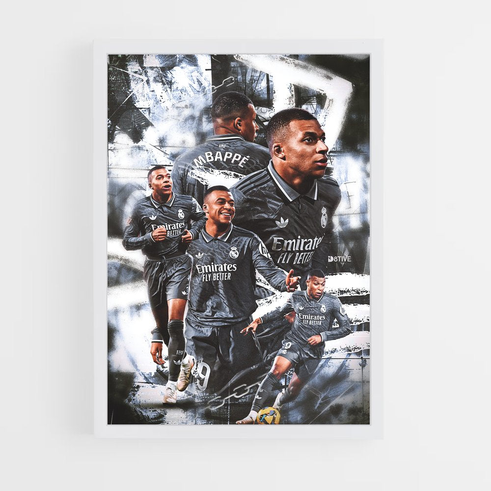ap-kylian mbappe-5 cadre Blanc