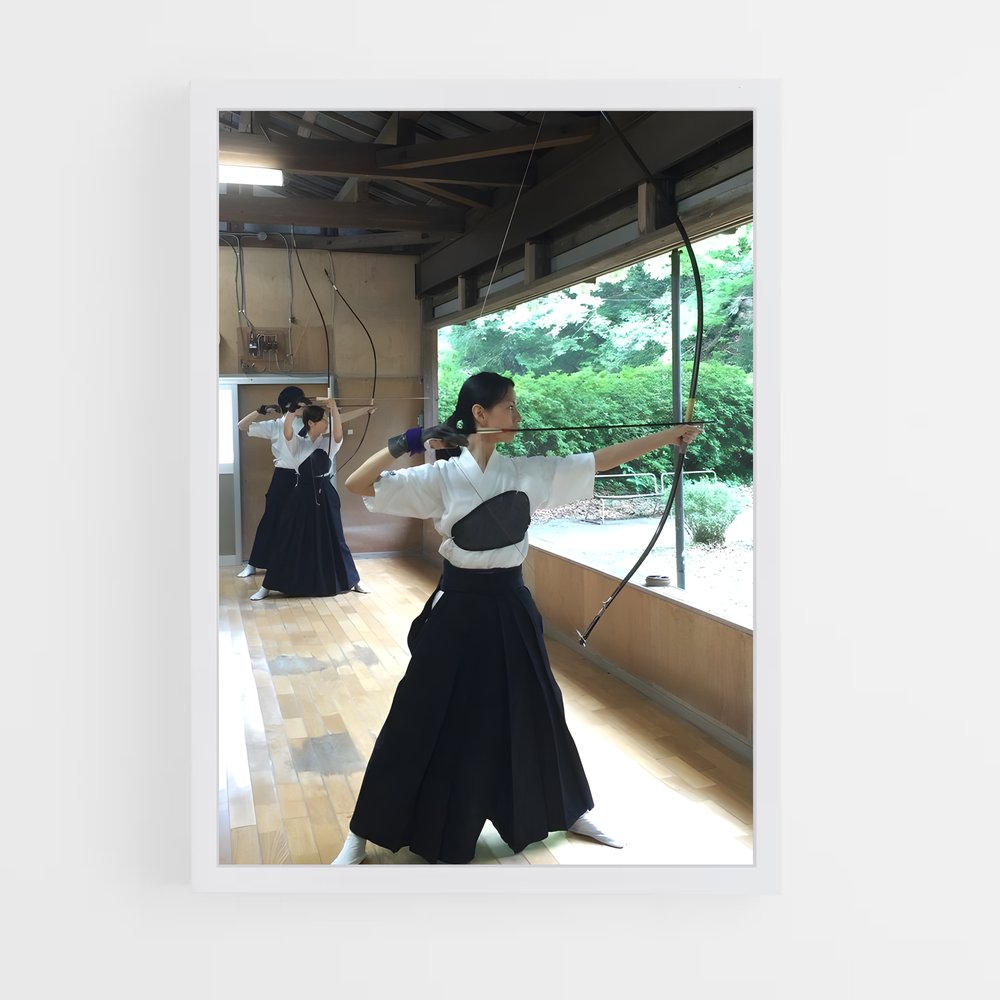 ap-kyudo japanese archery-1 cadre Blanc