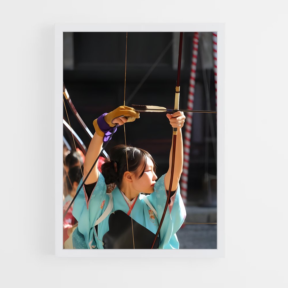 ap-kyudo japanese archery-3 cadre Blanc