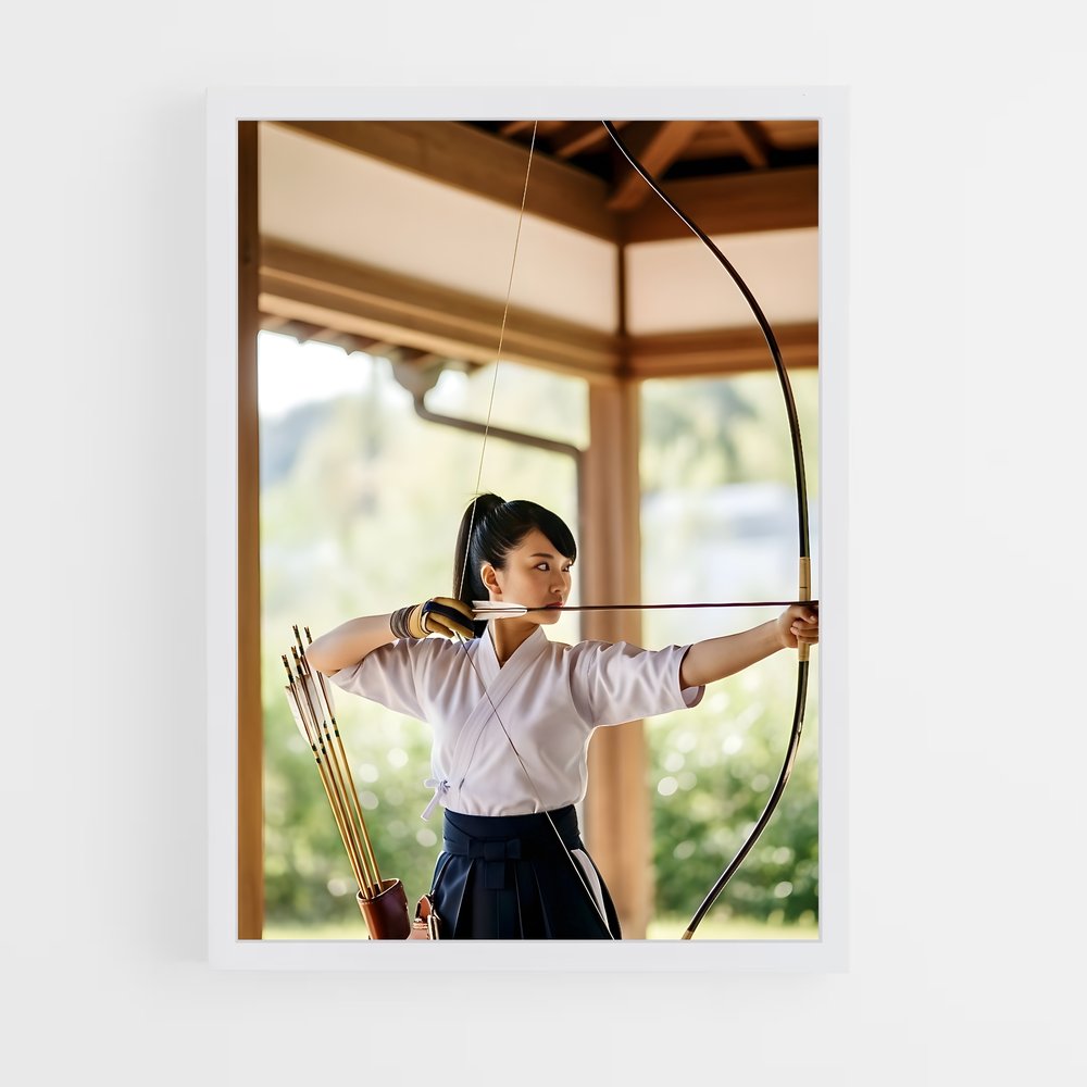 ap-kyudo japanese archery-5 cadre Blanc