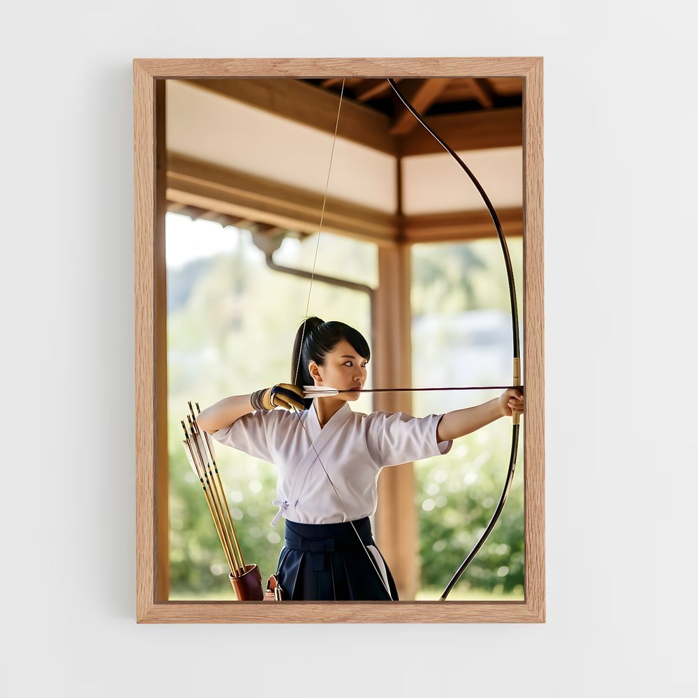 ap-kyudo japanese archery-5 cadre Bois clair