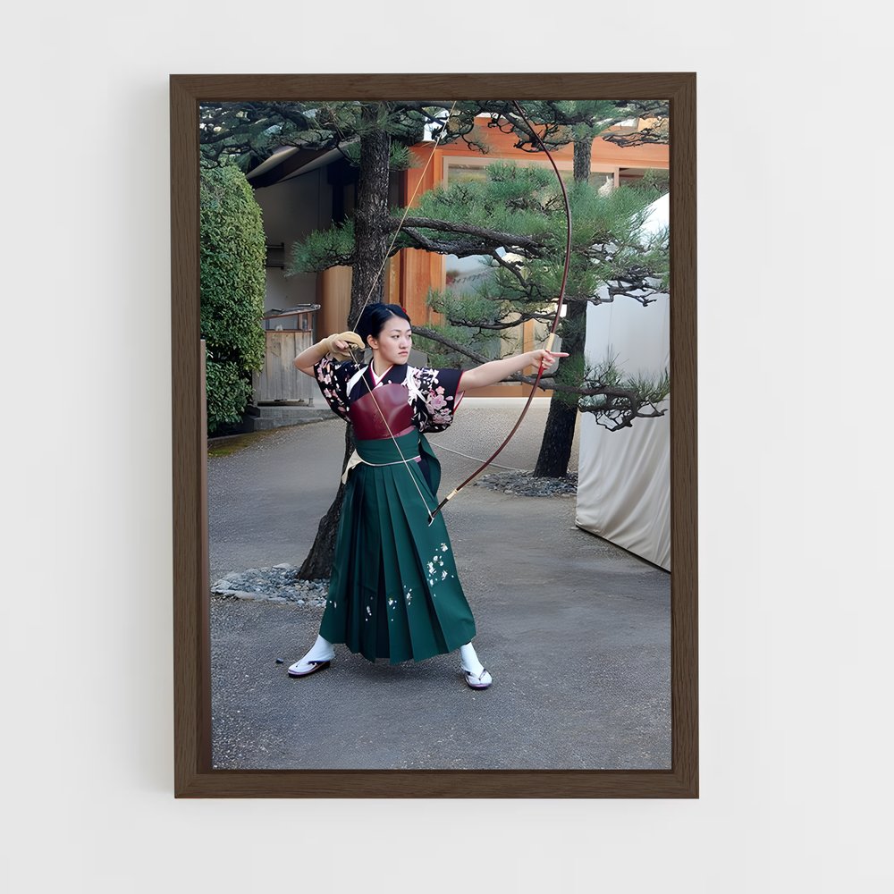 ap-kyudo japanese archery-6 cadre Bois foncé