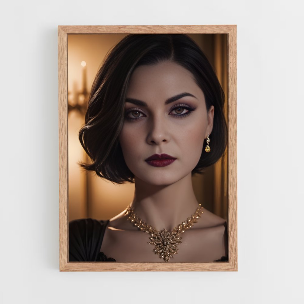 ap-lady dimitrescu-8 cadre Bois clair