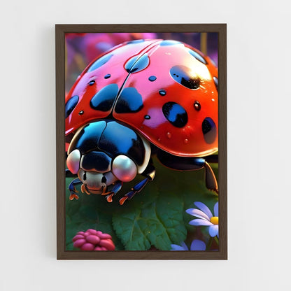 ap-ladybug-9 cadre Bois foncé