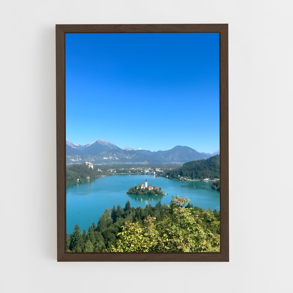 ap-lake bled-1 cadre Bois foncé