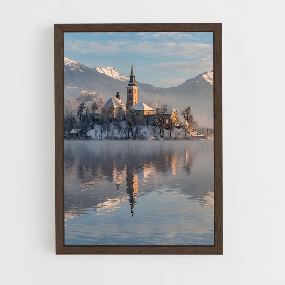 ap-lake bled-3 cadre Bois foncé