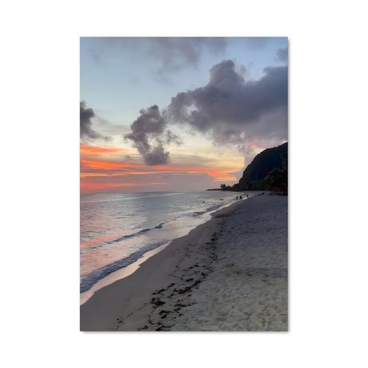 Poster Crépuscule à Lalomanu