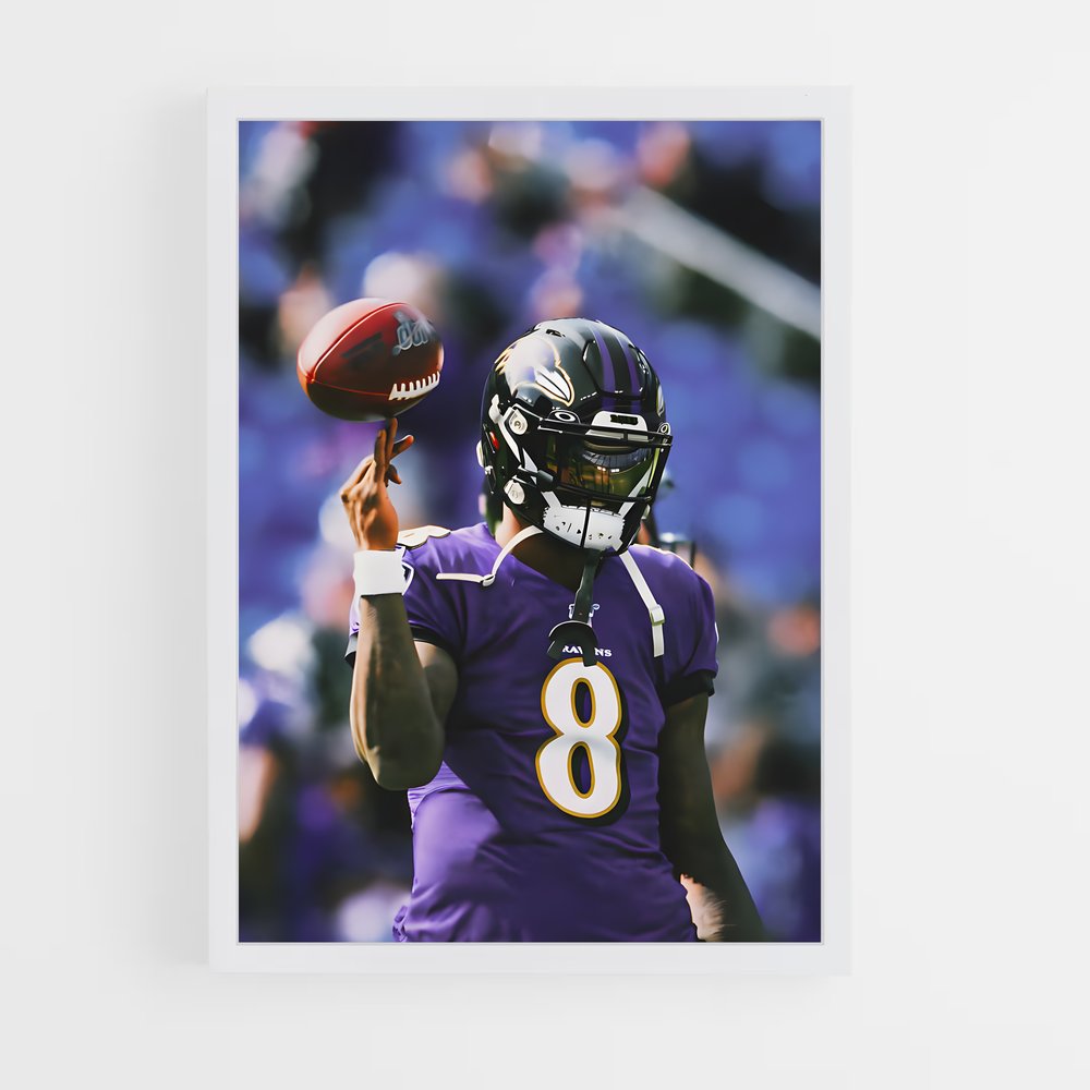 ap-lamar jackson-1 cadre Blanc
