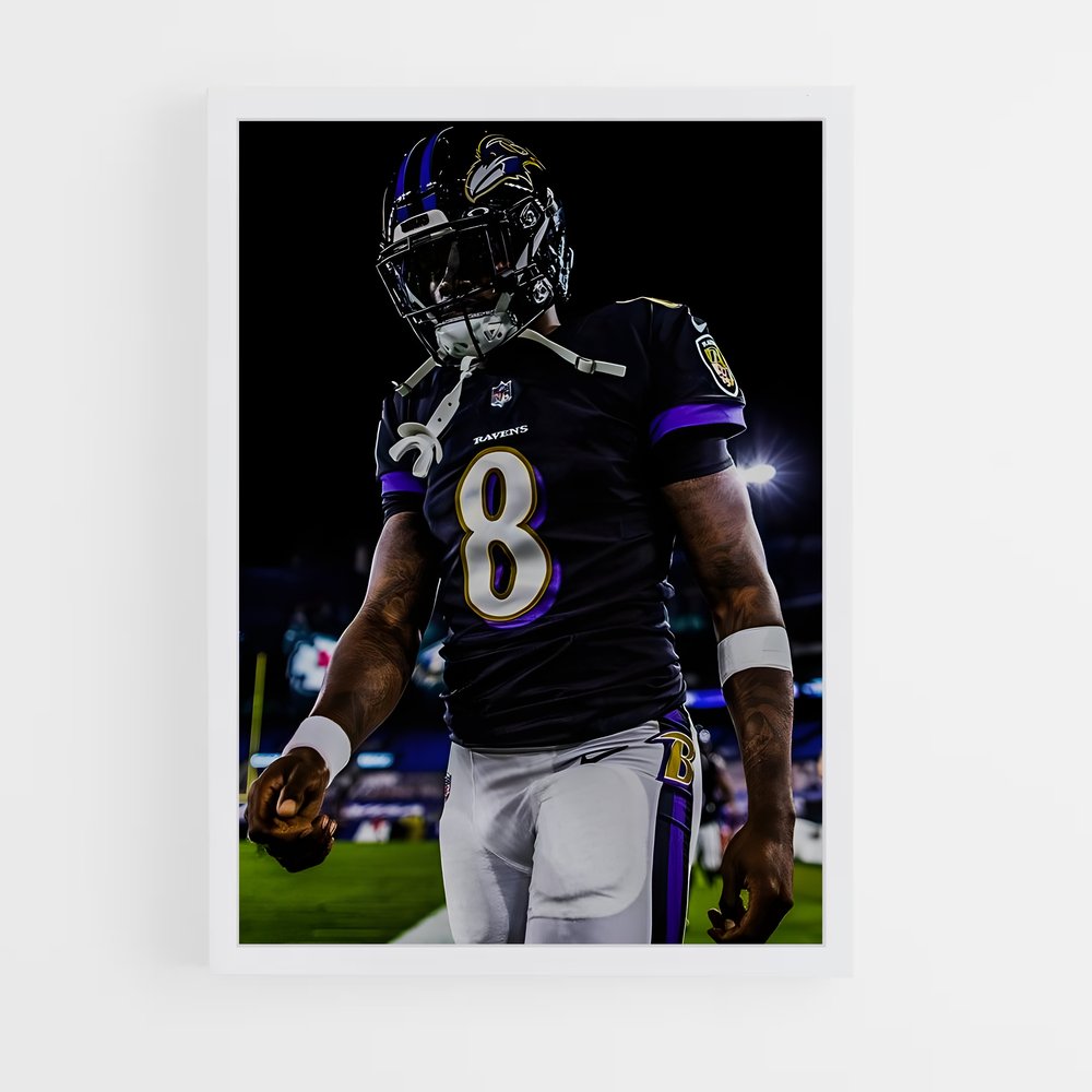ap-lamar jackson-2 cadre Blanc