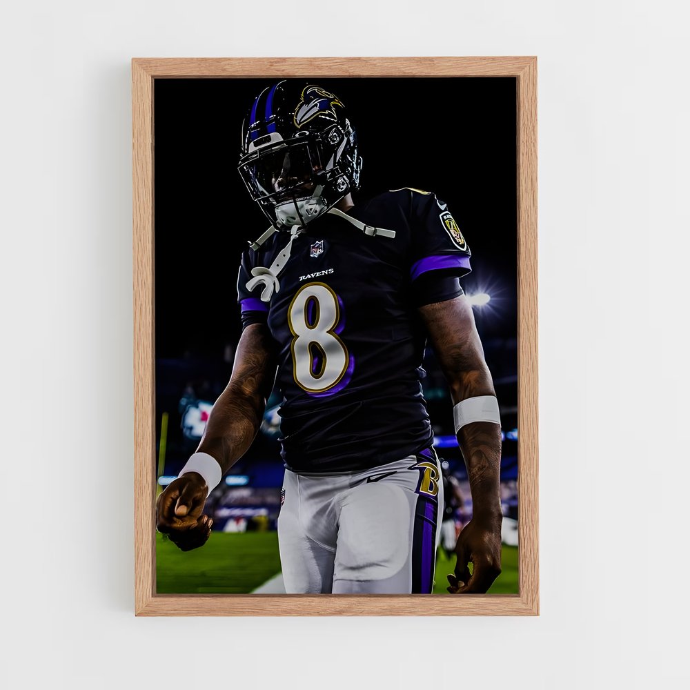 ap-lamar jackson-2 cadre Bois clair
