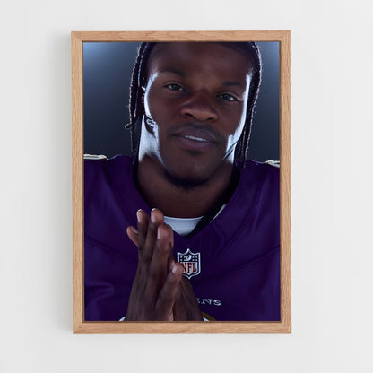 ap-lamar jackson-8 cadre Bois clair