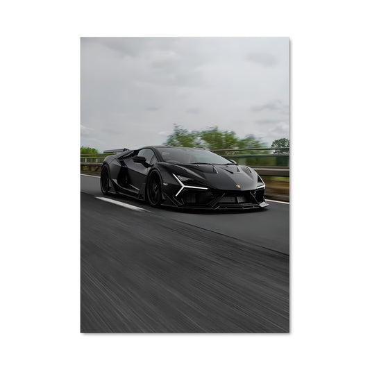 Poster Lamborghini Noire
