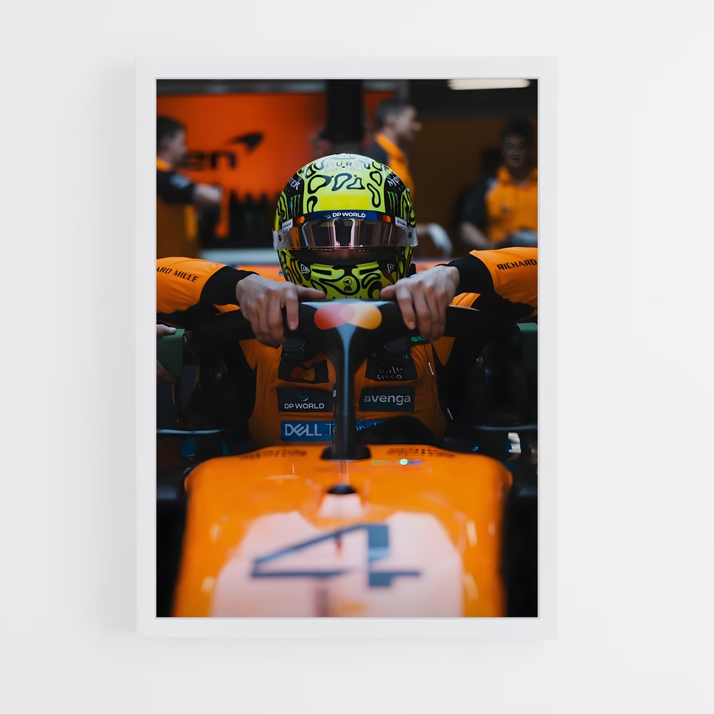 ap-lando norris-6 cadre Blanc