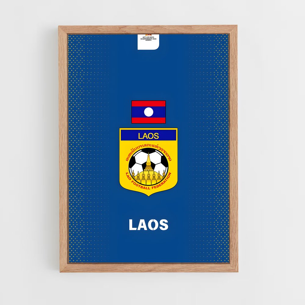 ap-laos national football team-1 cadre Bois clair