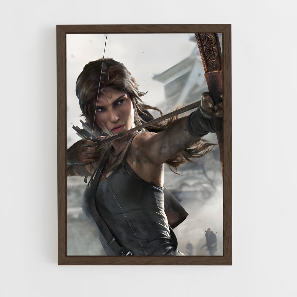 ap-lara croft-1 cadre Bois foncé