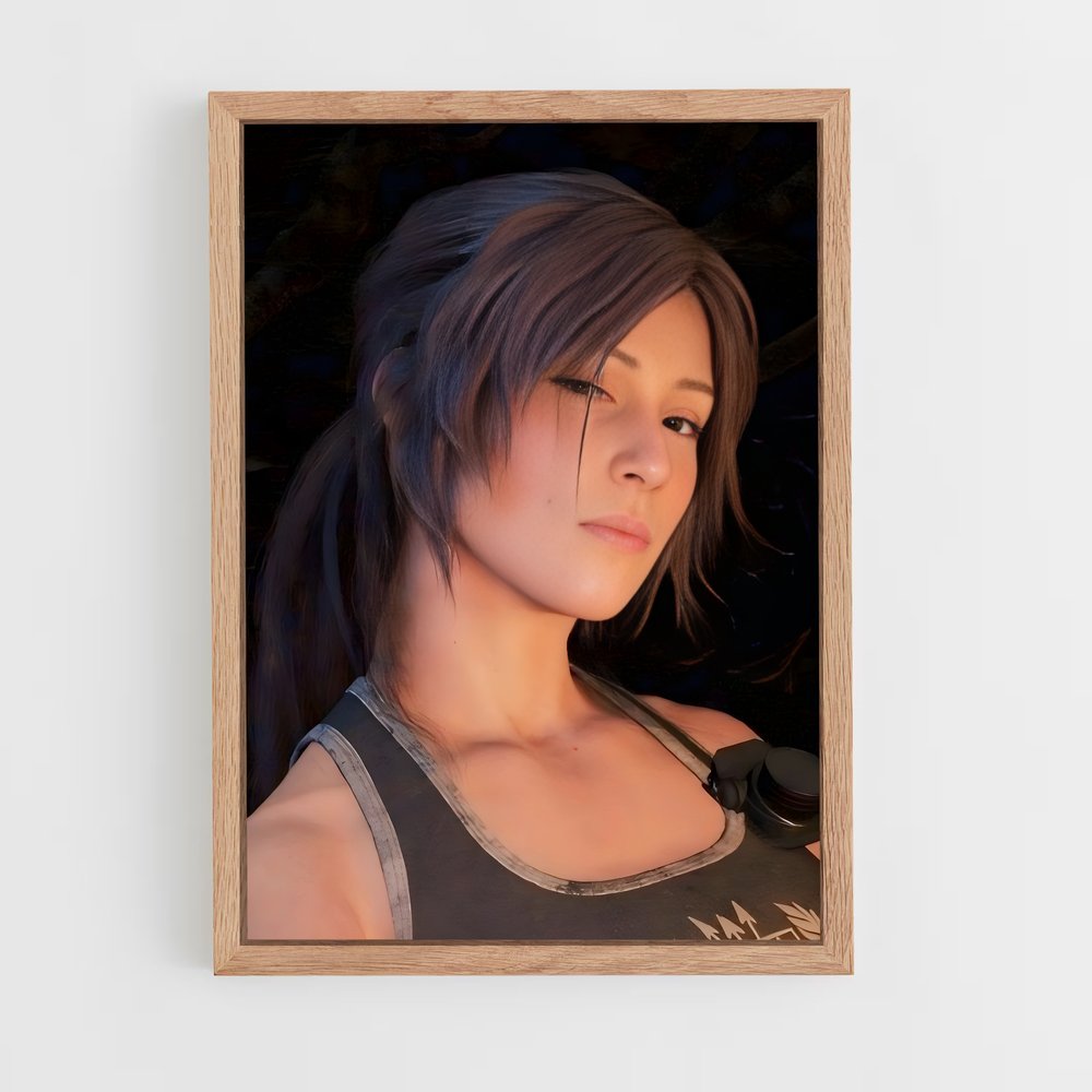 ap-lara croft-3 cadre Bois clair