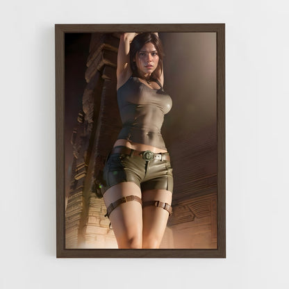 ap-lara croft-7 cadre Bois foncé